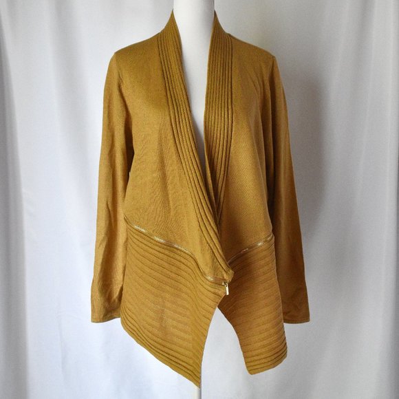 New York & Company Tan Open Sweater - Picture 1 of 6